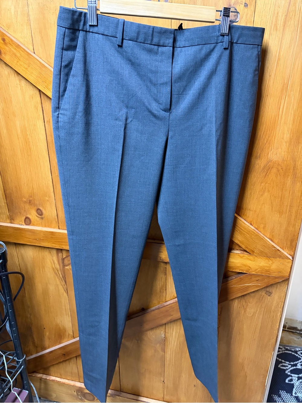 Theory Slate Gray Tailored Dress Trousers